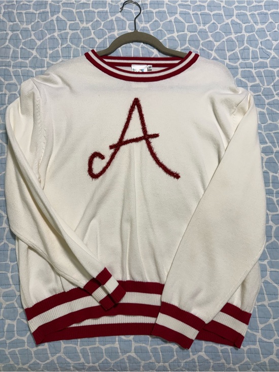 QUEEN OF SPARKLES Sweaters - Queen of Sparkles University of Alabama Cream Sweater Size Medium